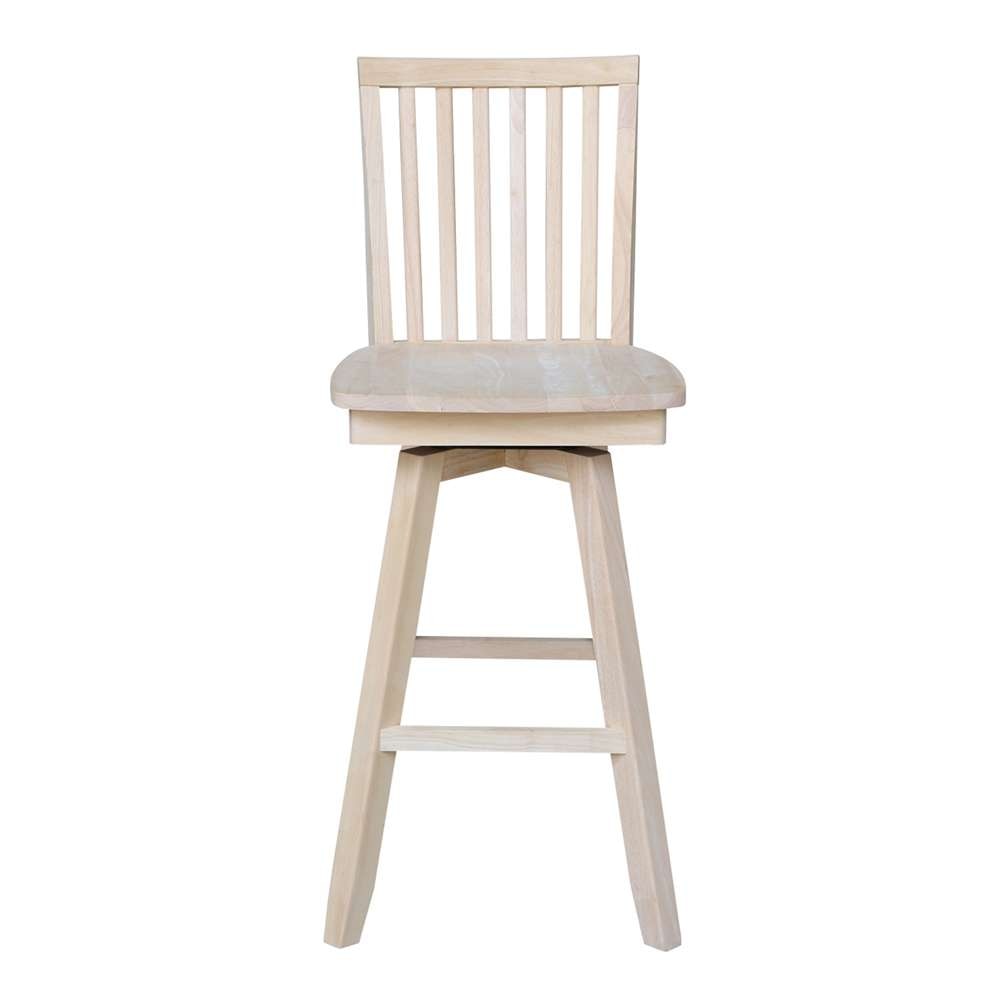 International Concepts - Mission Bar Height Stool - 30inSH  - S-263SW veiw 6
