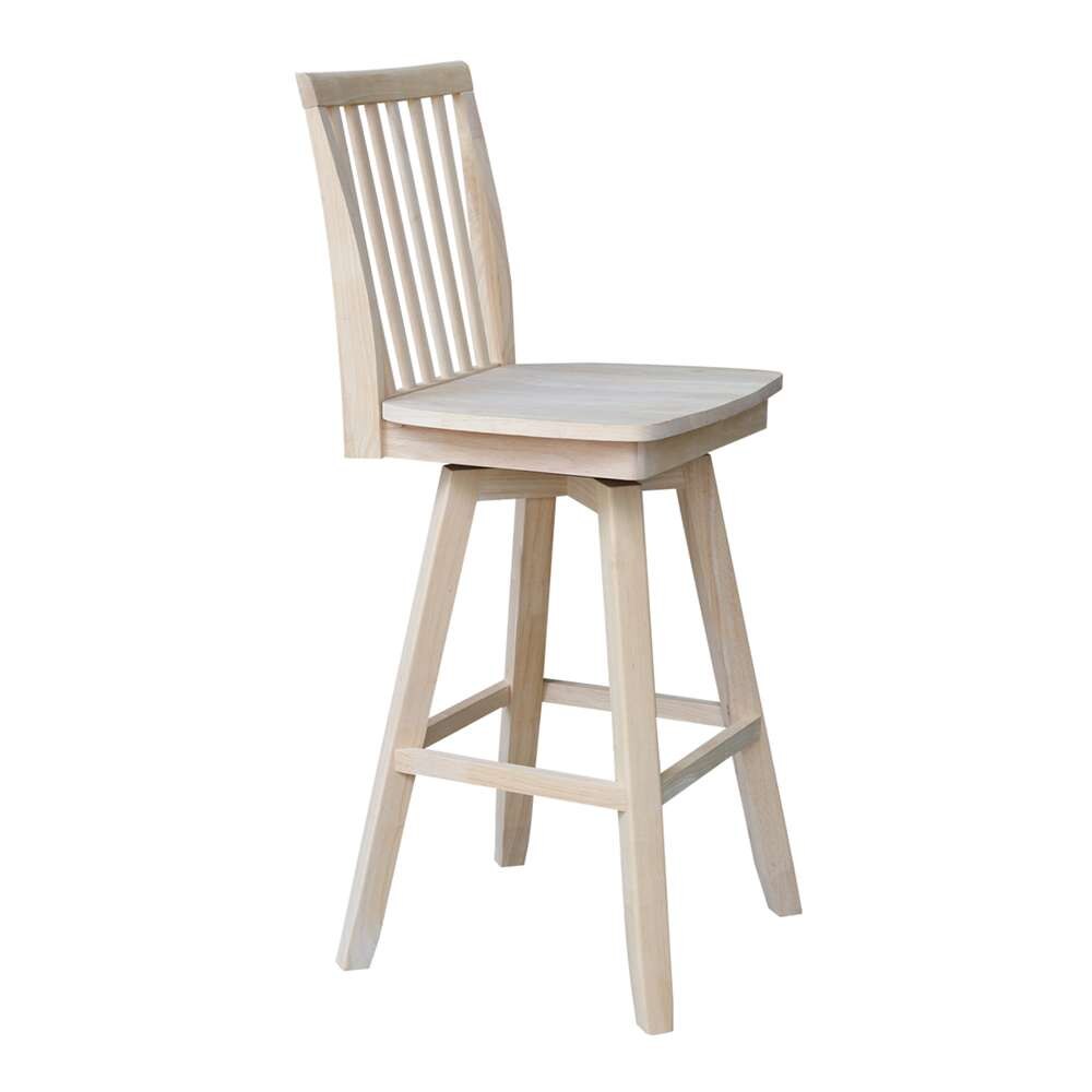 International Concepts - Mission Bar Height Stool - 30inSH  - S-263SW veiw 8