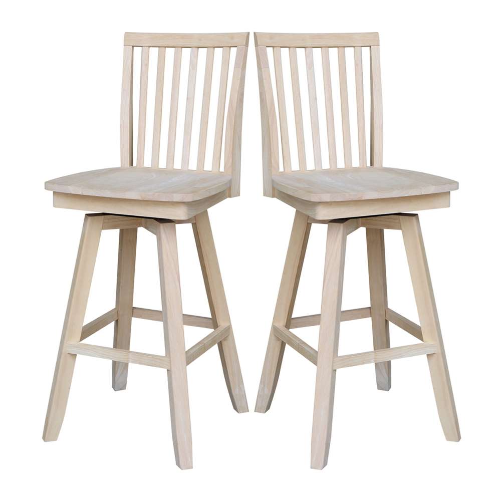 International Concepts - Mission Bar Height Stool - 30inSH  - S-263SW veiw 9