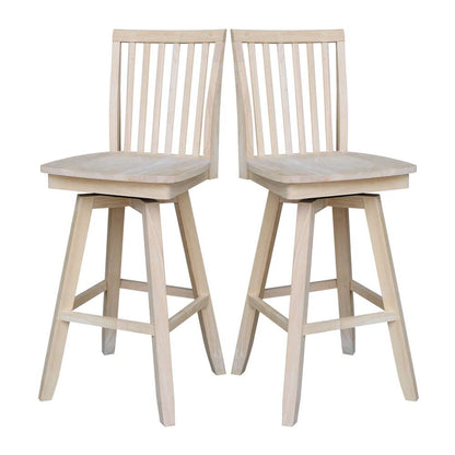 International Concepts - Mission Bar Height Stool - 30inSH  - S-263SW veiw 9