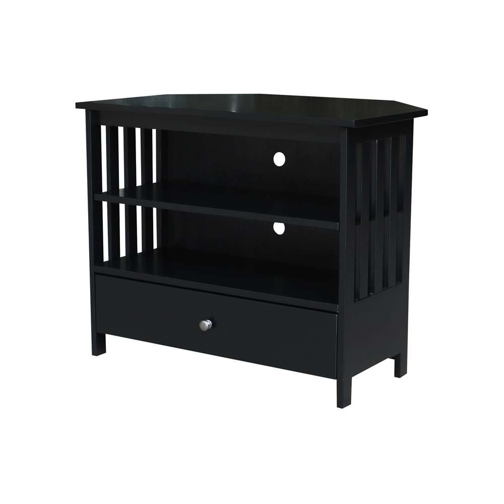 International Concepts - Mission Corner Tv Stand in Black Finish - TV46-27 veiw 1