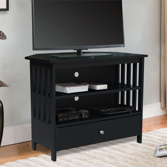 International Concepts - Mission Corner Tv Stand in Black Finish - TV46-27 veiw 2