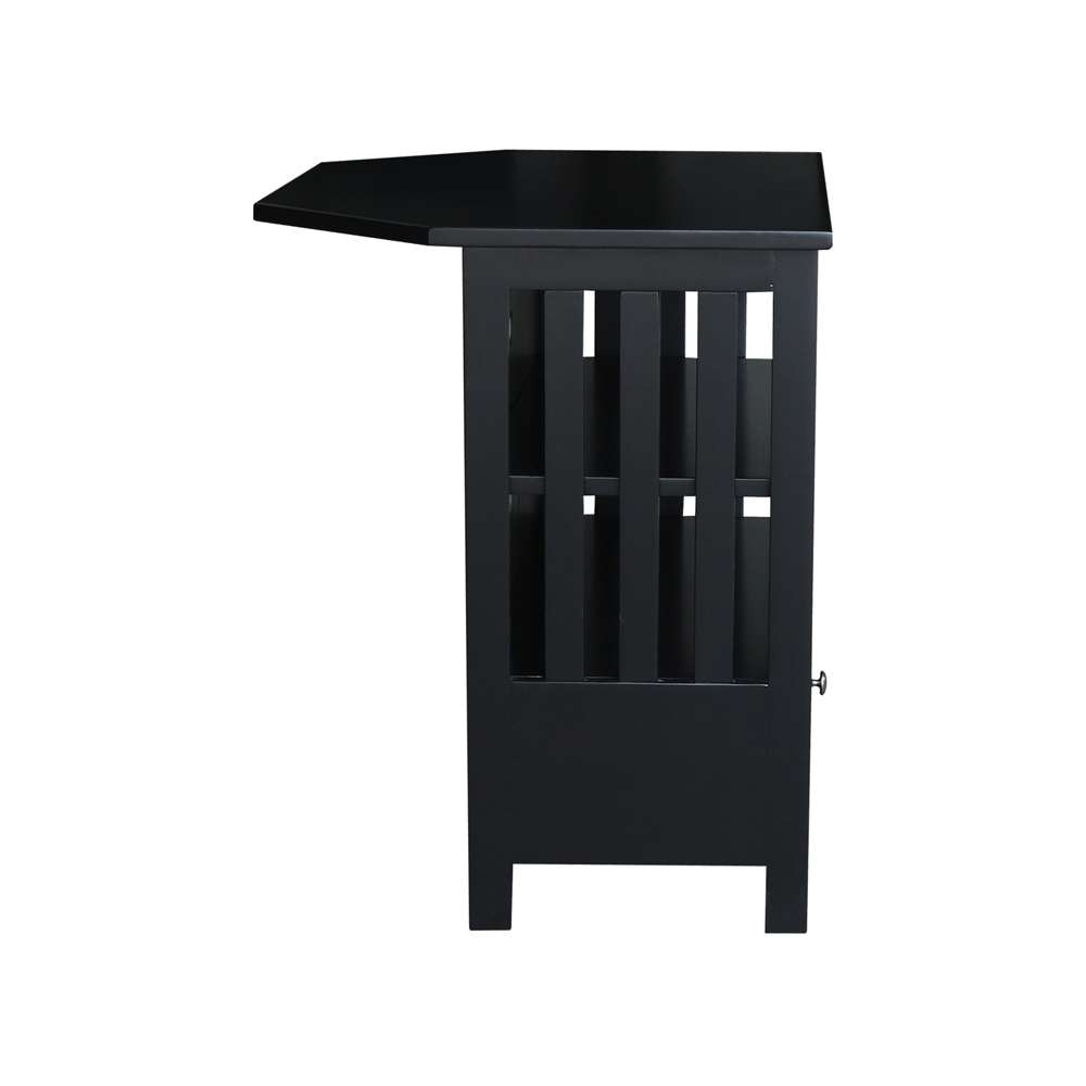 International Concepts - Mission Corner Tv Stand in Black Finish - TV46-27 veiw 4