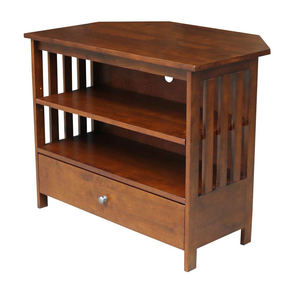 International Concepts - Mission Corner Tv Stand in Espresso Finish - TV581-27 veiw 1