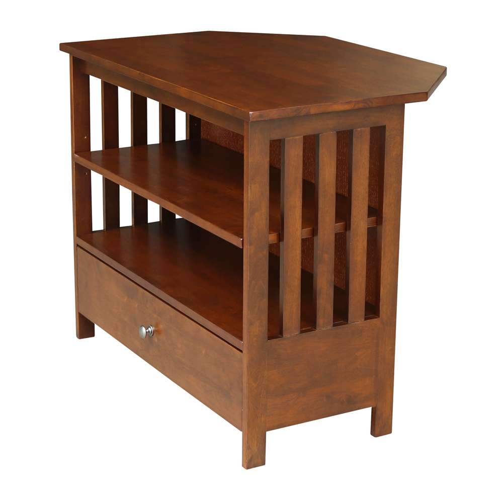 International Concepts - Mission Corner Tv Stand in Espresso Finish - TV581-27 veiw 5
