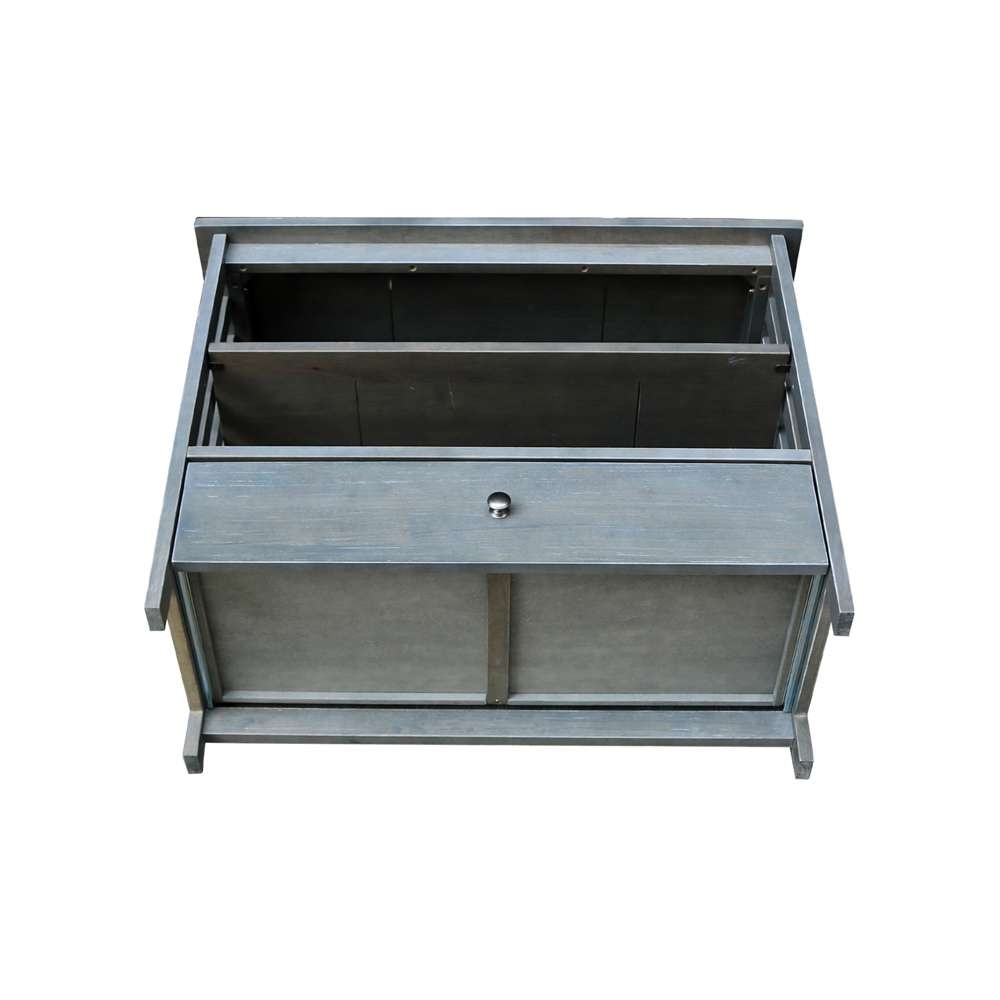 International Concepts - Mission Corner Tv Stand in Heather Grey-Antique Washed Finish - TV105-27 veiw 5