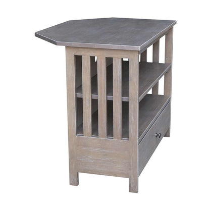 International Concepts - Mission Corner Tv Stand in Washed Gray Taupe Finish - TV09-27 veiw 5