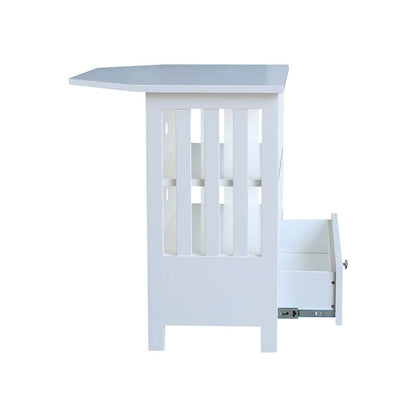 International Concepts - Mission Corner Tv Stand in White Finish - TV08-27 veiw 2