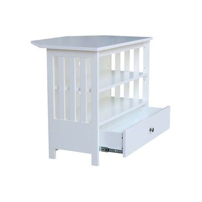 International Concepts - Mission Corner Tv Stand in White Finish - TV08-27 veiw 4