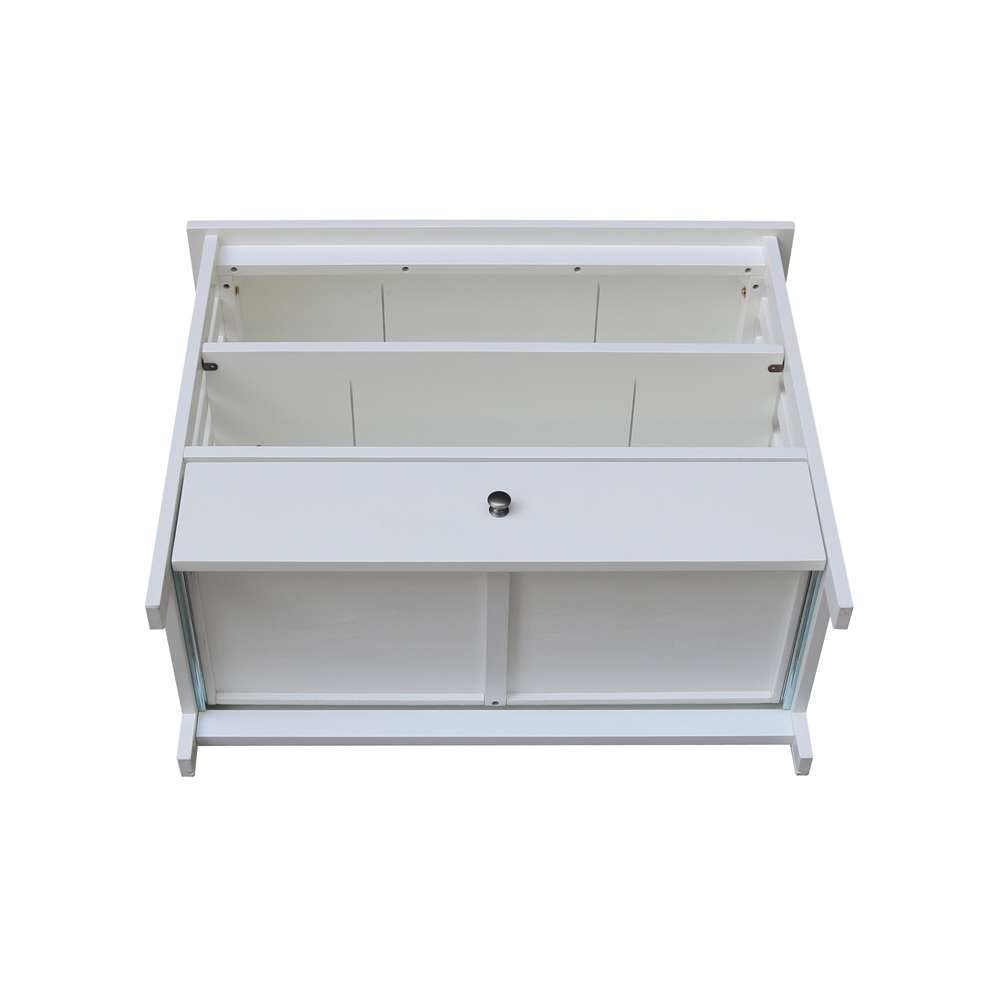 International Concepts - Mission Corner Tv Stand in White Finish - TV08-27 veiw 6