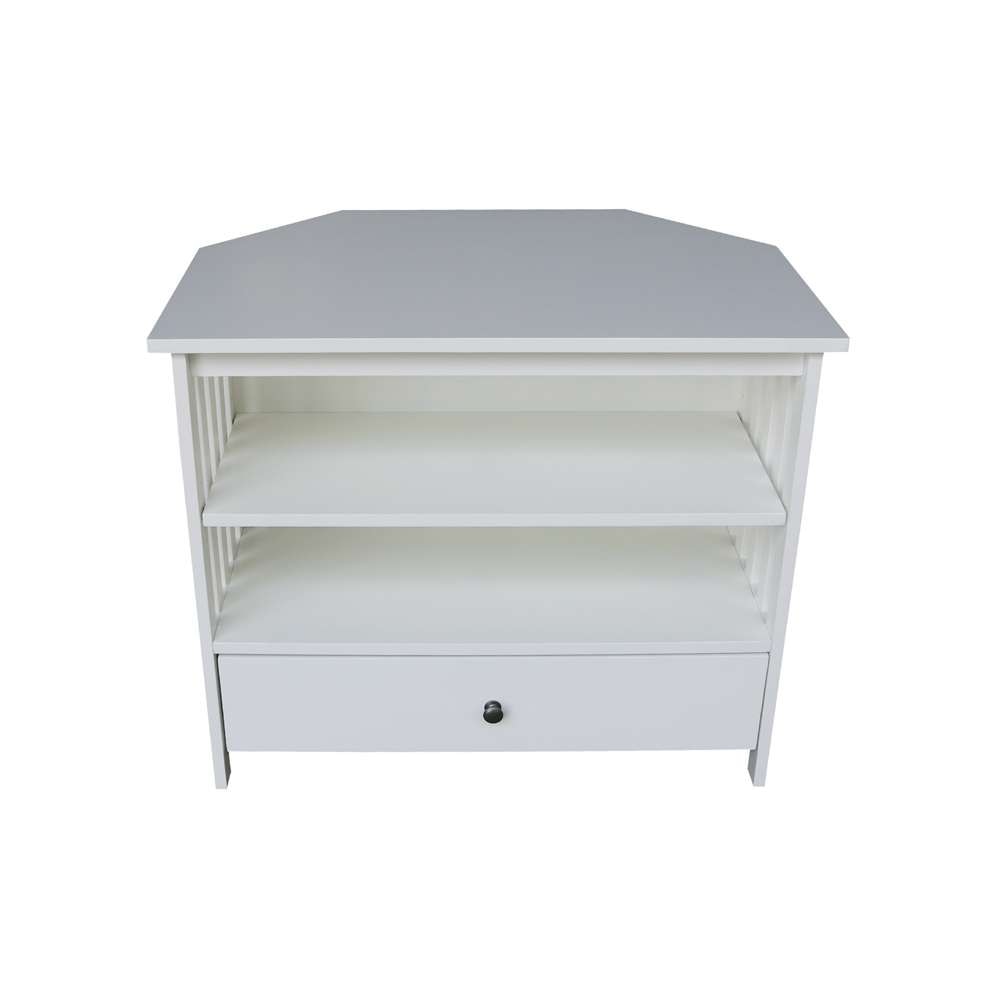 International Concepts - Mission Corner Tv Stand in White Finish - TV08-27 veiw 7