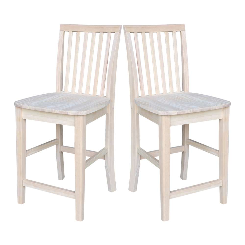 International Concepts - Mission Counter Height Stool - 24inSH  - 265-24 veiw 8