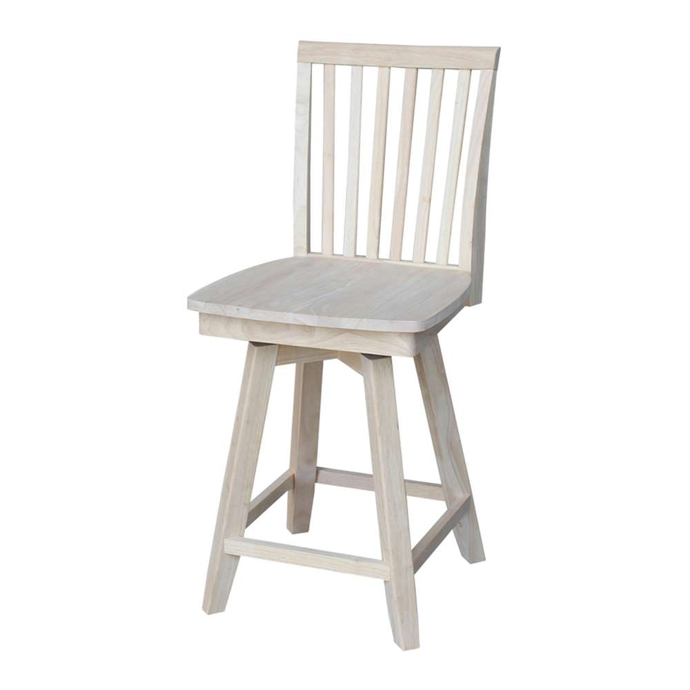International Concepts - Mission Counter Height Stool - 24inSH  - S-262SW veiw 1