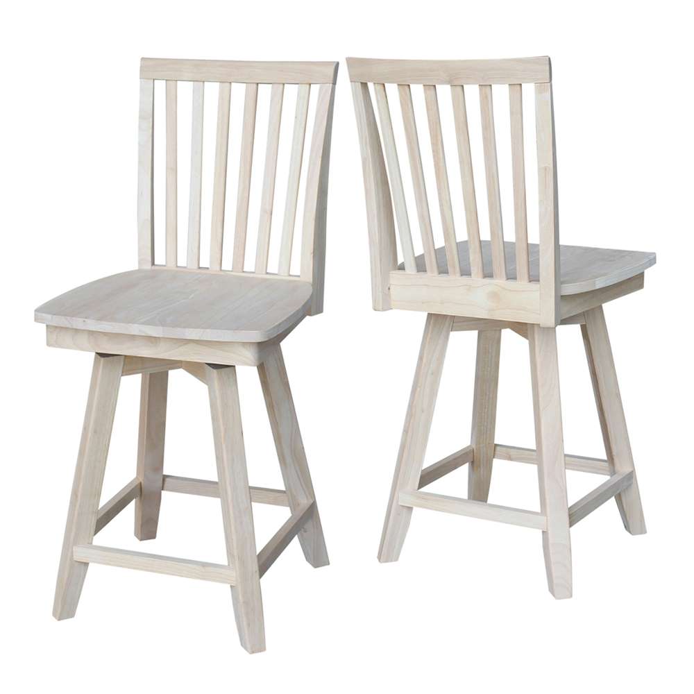 International Concepts - Mission Counter Height Stool - 24inSH  - S-262SW veiw 4