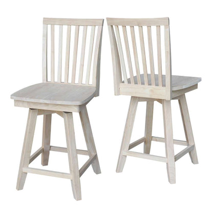 International Concepts - Mission Counter Height Stool - 24inSH  - S-262SW veiw 4