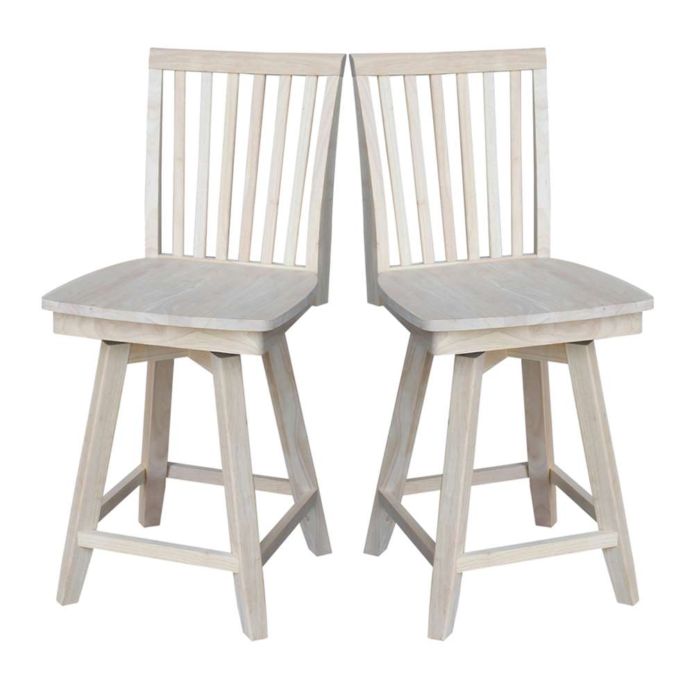 International Concepts - Mission Counter Height Stool - 24inSH  - S-262SW veiw 8