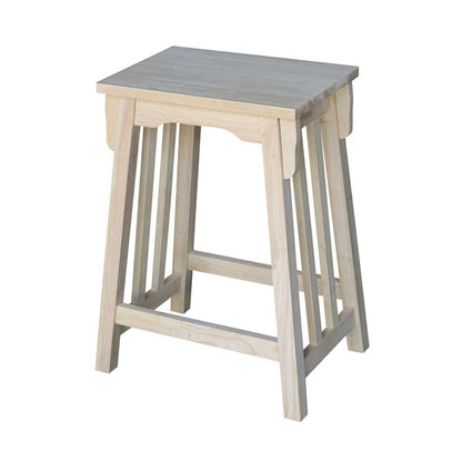 International Concepts - Mission Counter Height Stool - 24inSH  - S-324 veiw 1