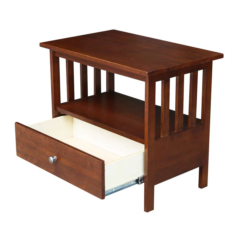 International Concepts - Mission Entertainment / Tv Stand - 28in in Espresso Finish - TV581-28 veiw 3