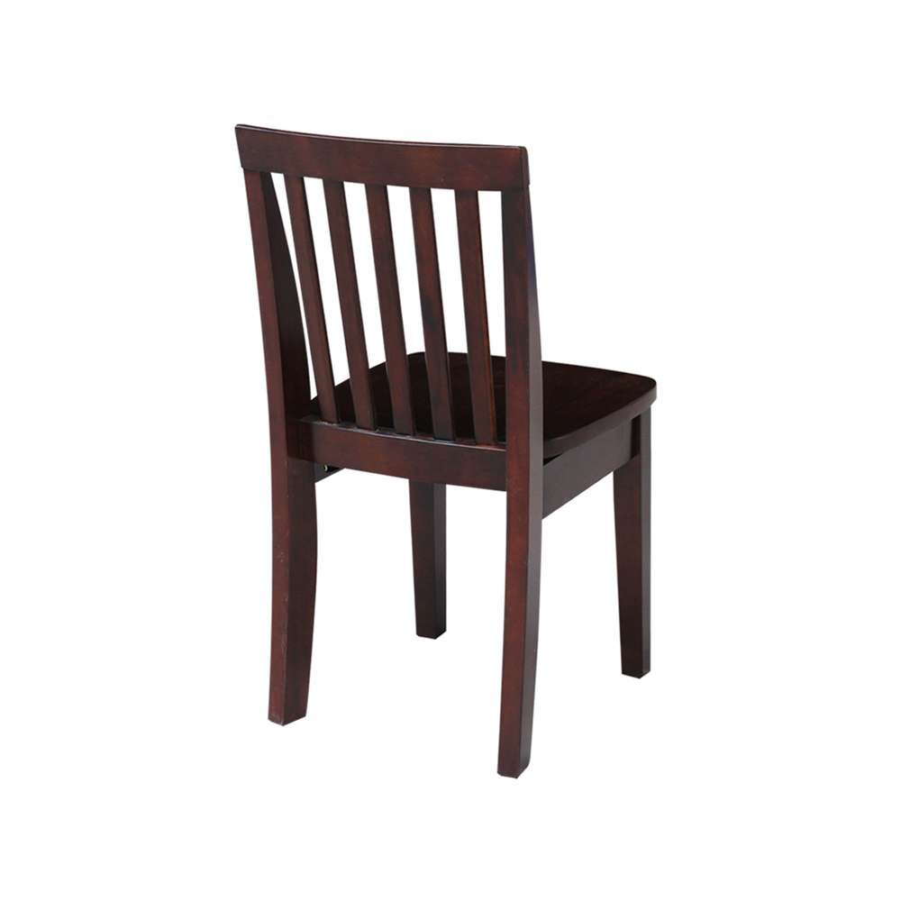 International Concepts - Mission Juvenile Chair in Rich Mocha Finish (Set of 2) - CC15-263P veiw 3