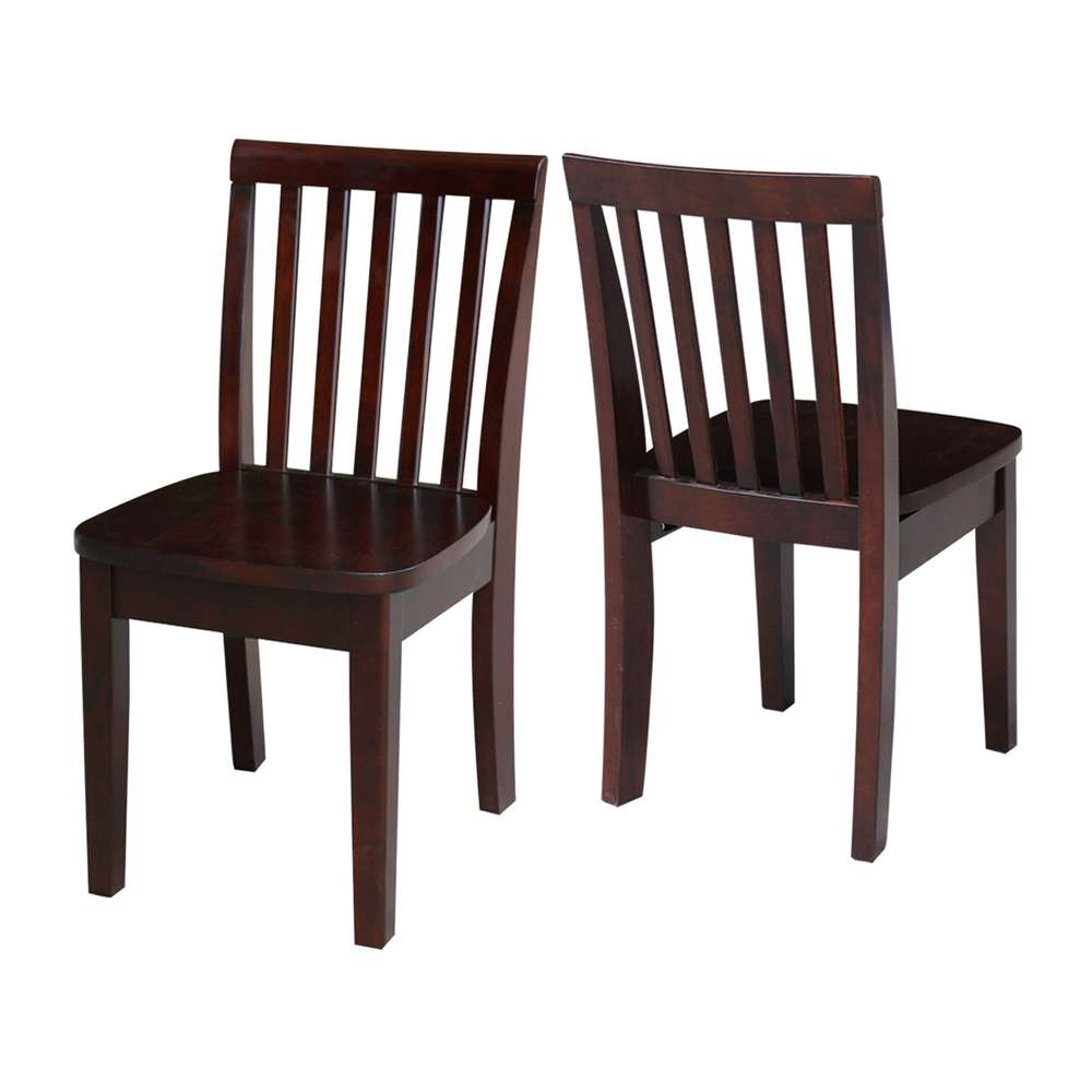 International Concepts - Mission Juvenile Chair in Rich Mocha Finish (Set of 2) - CC15-263P veiw 5