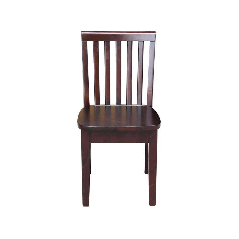 International Concepts - Mission Juvenile Chair in Rich Mocha Finish (Set of 2) - CC15-263P veiw 6