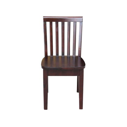 International Concepts - Mission Juvenile Chair in Rich Mocha Finish (Set of 2) - CC15-263P veiw 6