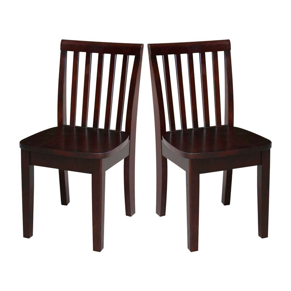 International Concepts - Mission Juvenile Chair in Rich Mocha Finish (Set of 2) - CC15-263P veiw 8