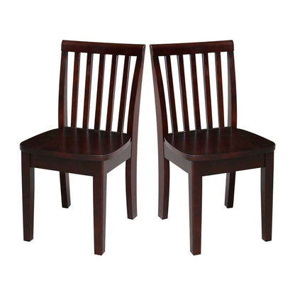 International Concepts - Mission Juvenile Chair in Rich Mocha Finish (Set of 2) - CC15-263P veiw 8