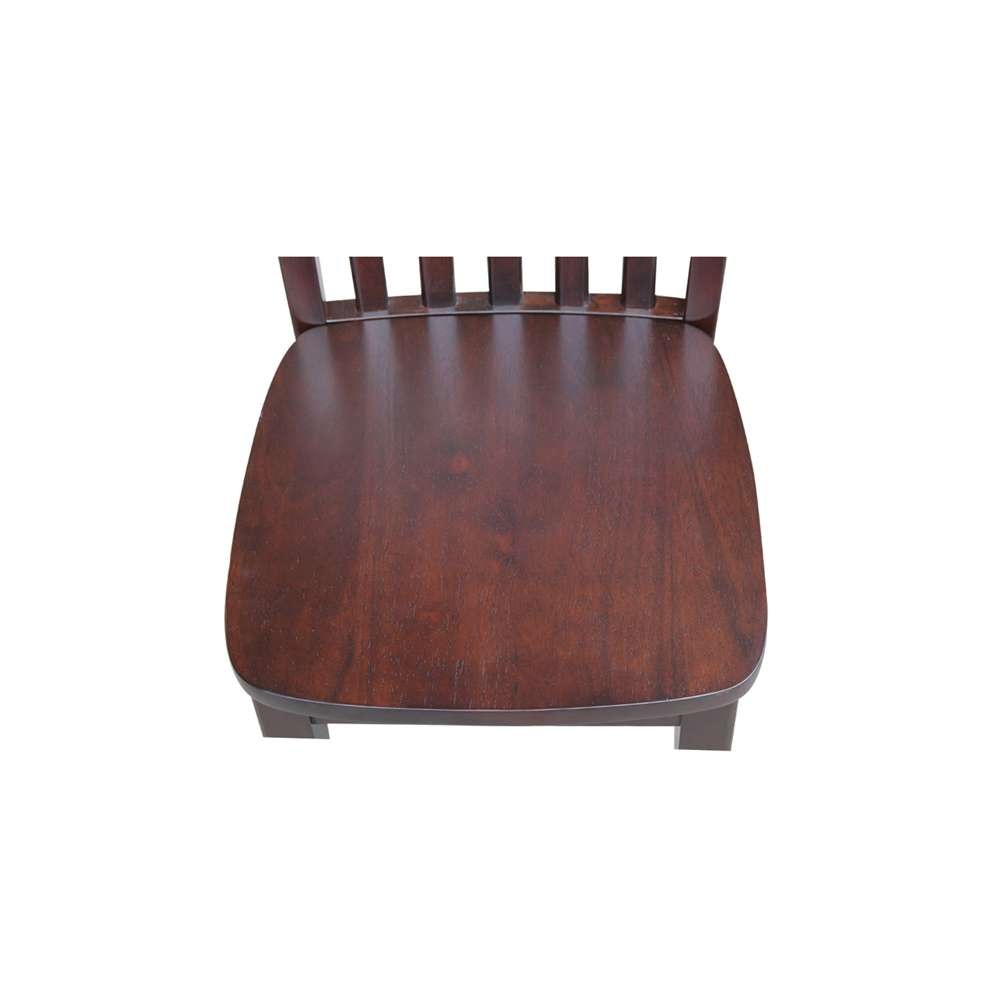 International Concepts - Mission Juvenile Chair in Rich Mocha Finish (Set of 2) - CC15-263P veiw 10
