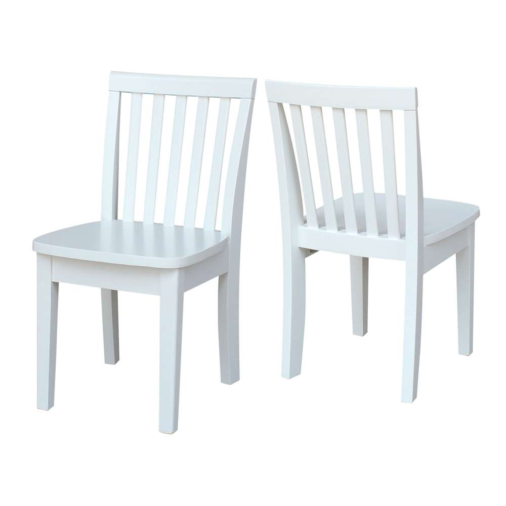 International Concepts - Mission Juvenile Chair in White Finish (Set of 2) - CC08-263P veiw 5