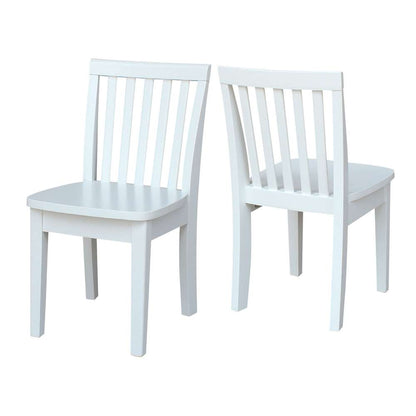International Concepts - Mission Juvenile Chair in White Finish (Set of 2) - CC08-263P veiw 5