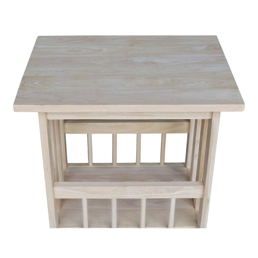 International Concepts - Mission Magazine End Table  - 9836 veiw 7
