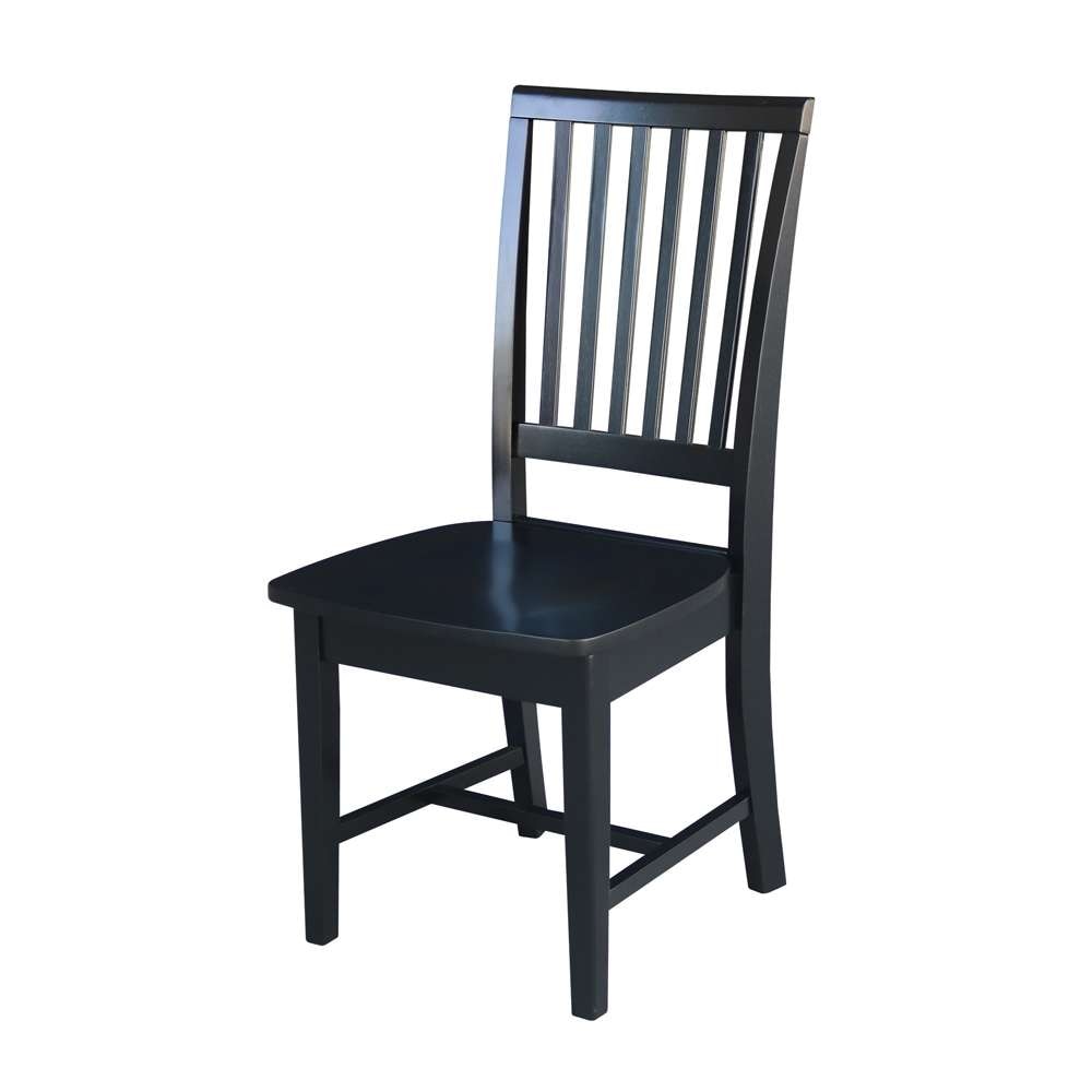 International Concepts - Mission Side Chair in Black Finish (Set of 2) - C46-265P veiw 1