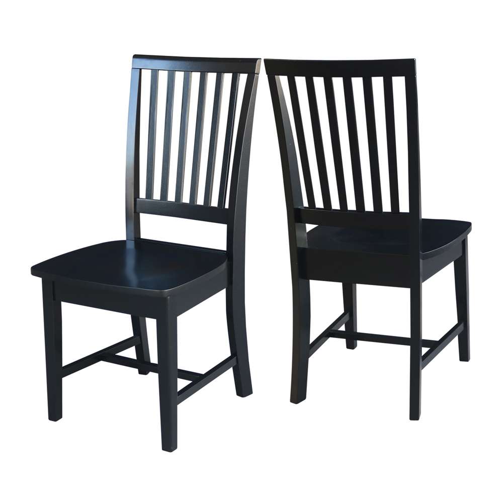 International Concepts - Mission Side Chair in Black Finish (Set of 2) - C46-265P veiw 5