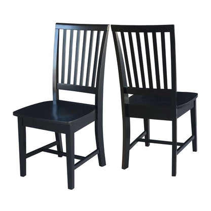 International Concepts - Mission Side Chair in Black Finish (Set of 2) - C46-265P veiw 5
