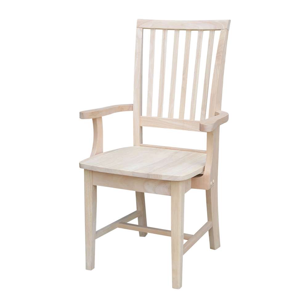International Concepts - Mission Side Chair with Arms - 265A veiw 1