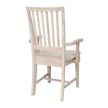 International Concepts - Mission Side Chair with Arms - 265A veiw 2
