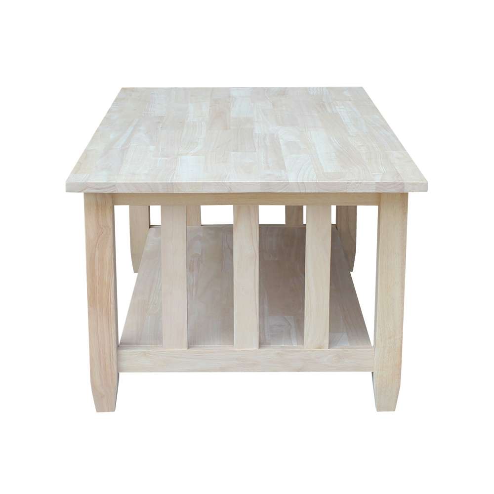 International Concepts - Mission Tall Coffee Table  - BJ6TC veiw 4