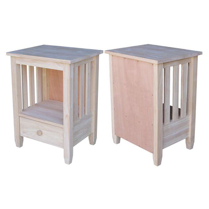 International Concepts - Mission Tall End Table with Drawer  - BJ6TD veiw 4