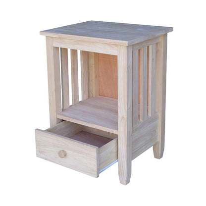 International Concepts - Mission Tall End Table with Drawer  - BJ6TD veiw 7