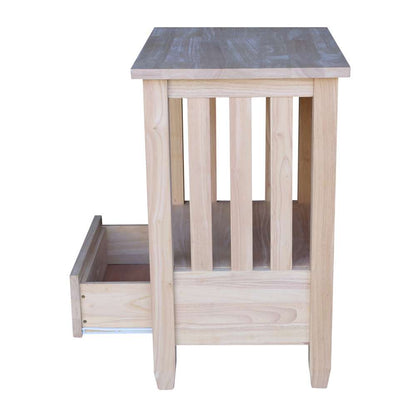 International Concepts - Mission Tall End Table with Drawer  - BJ6TD veiw 8