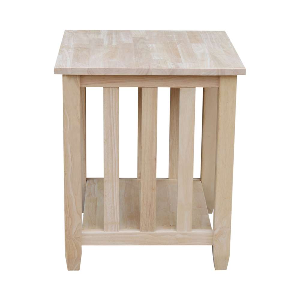 International Concepts - Mission Tall End Table  - BJ6TE veiw 4