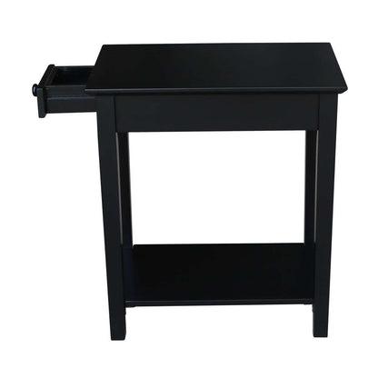 International Concepts - Narrow End Table in Black Finish - OT46-2214 veiw 2
