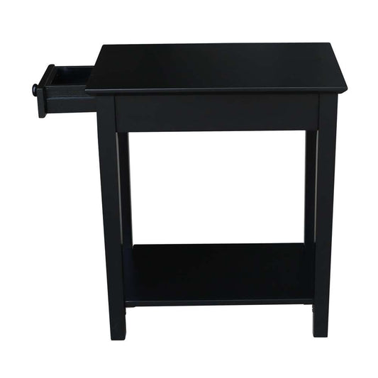 International Concepts - Narrow End Table in Black Finish - OT46-2214 veiw 2