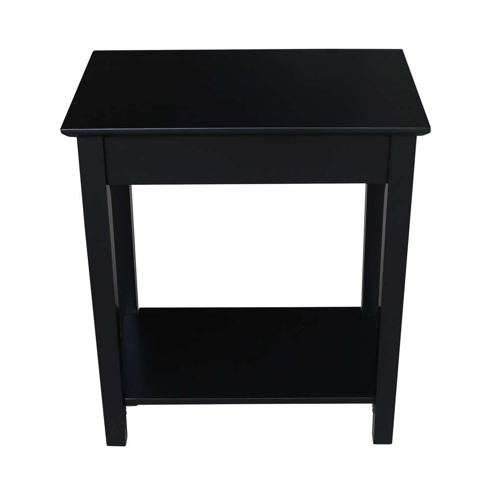 International Concepts - Narrow End Table in Black Finish - OT46-2214 veiw 3