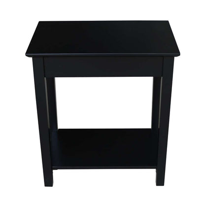 International Concepts - Narrow End Table in Black Finish - OT46-2214 veiw 3