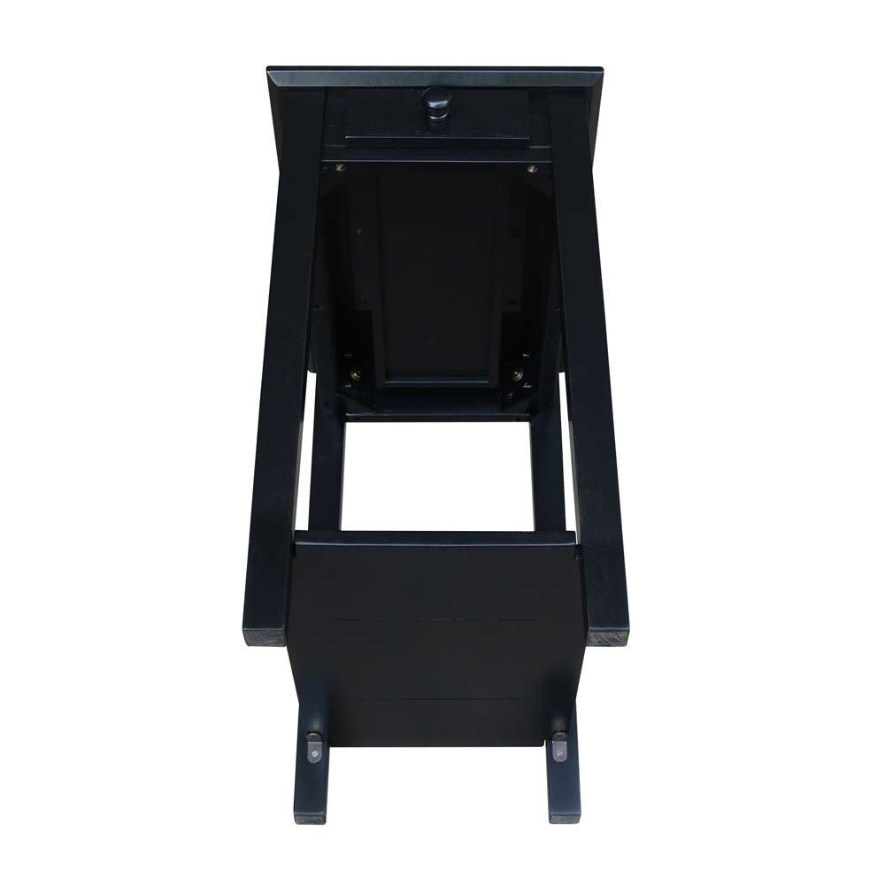 International Concepts - Narrow End Table in Black Finish - OT46-2214 veiw 4