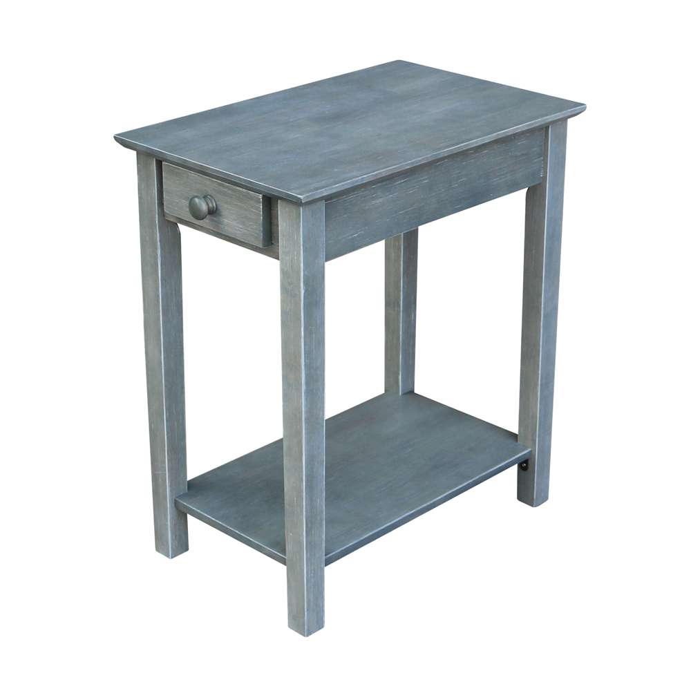 International Concepts - Narrow End Table in Heather Grey-Antique Washed Finish - OT105-2214 veiw 1