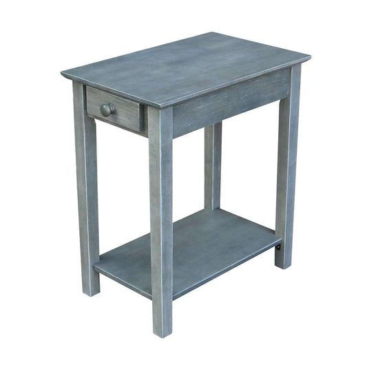 International Concepts - Narrow End Table in Heather Grey-Antique Washed Finish - OT105-2214 veiw 1