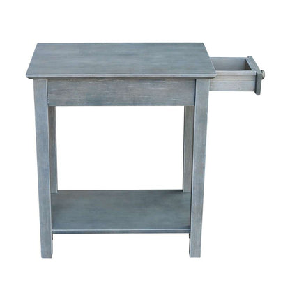 International Concepts - Narrow End Table in Heather Grey-Antique Washed Finish - OT105-2214 veiw 2